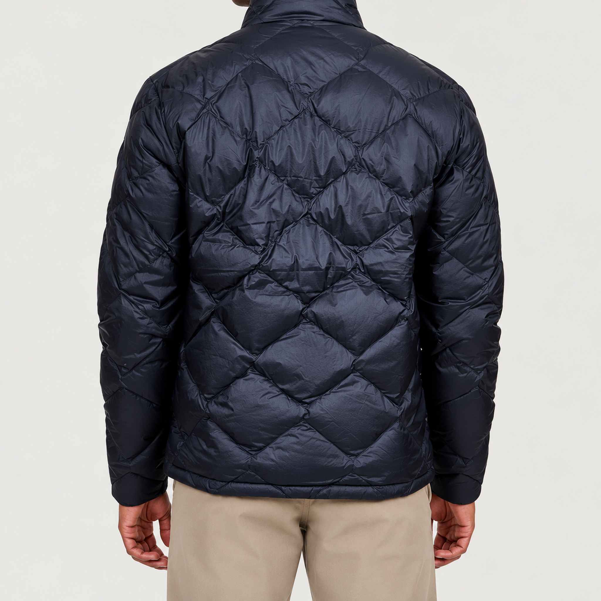 The Mountain Studio Ultralight Down Jacket — sky captain — model back