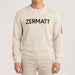 The Mountain Studio Zermatt Sweater in Castle Wall, castle wall, model front