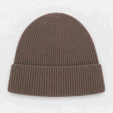 The Mountain Studio Wool Rib Beanie in Brindle — brindle — back