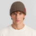 The Mountain Studio Wool Rib Beanie in Brindle — brindle — mens front