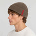 The Mountain Studio Wool Rib Beanie in Brindle — brindle — mens side