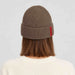 The Mountain Studio Wool Rib Beanie in Brindle — brindle — womens back