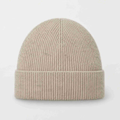 The Mountain Studio Wool Rib Beanie in Castle Wall — back
