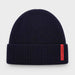 The Mountain Studio Wool Rib Beanie in Eclipse — eclipse — front