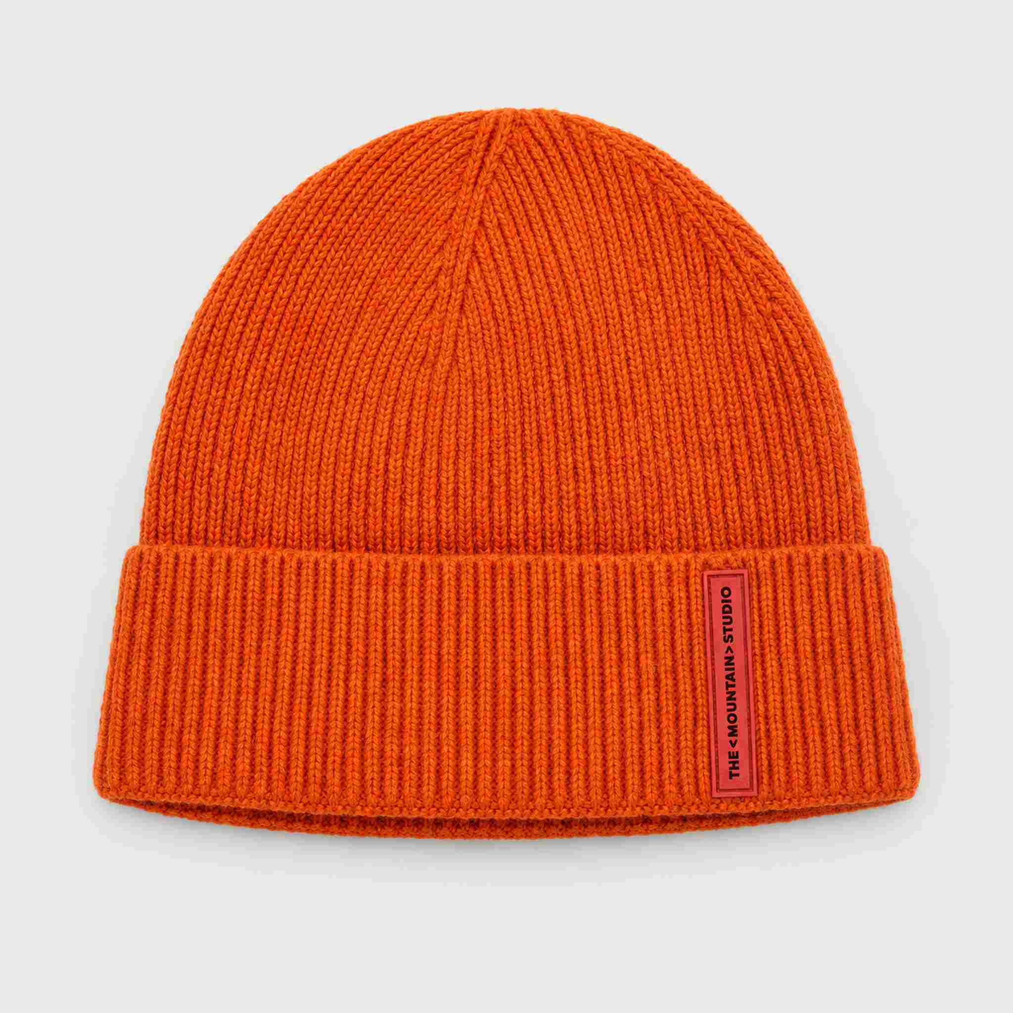 The Mountain Studio Wool Rib Beanie in Rooibos — rooibos — front