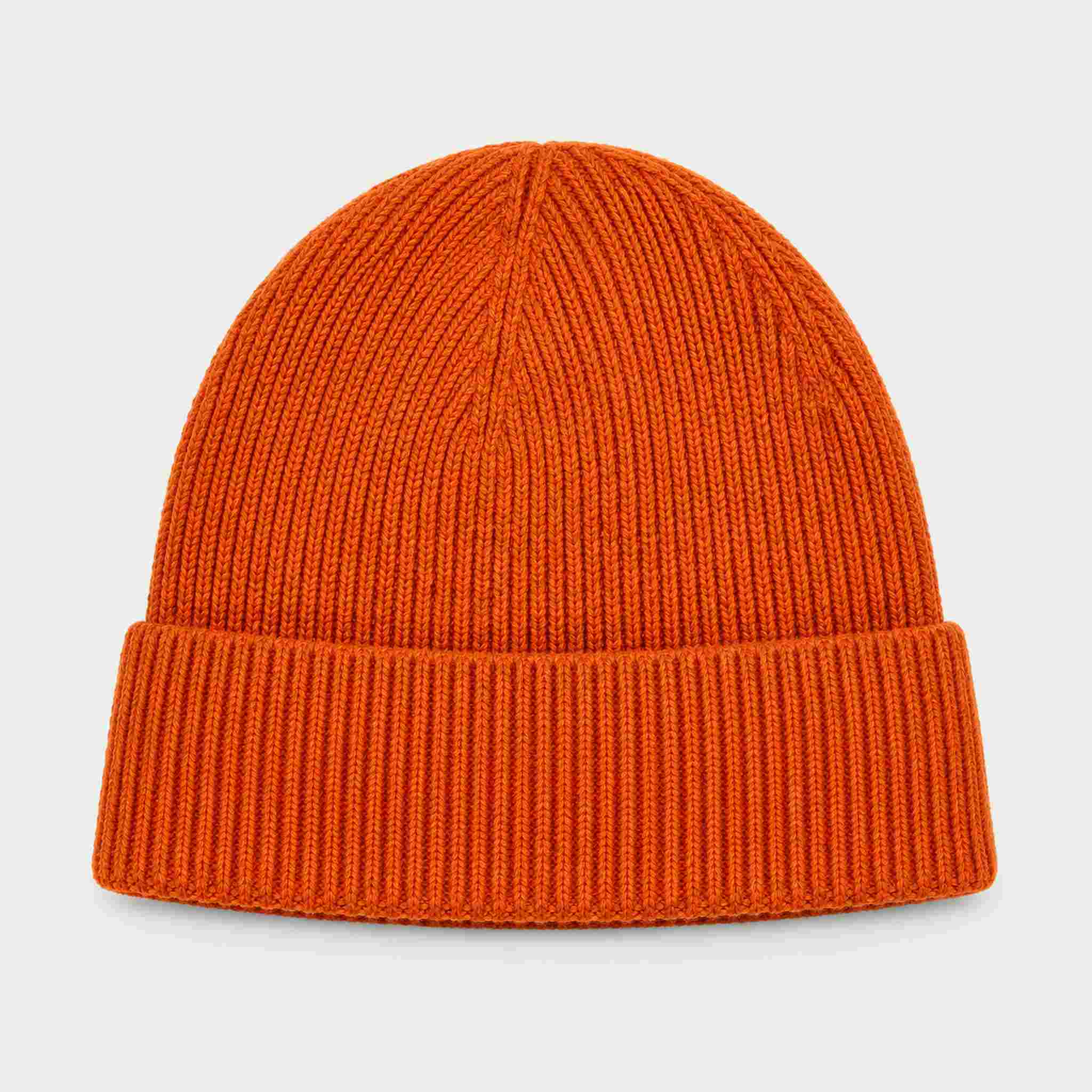 The Mountain Studio Wool Rib Beanie in Rooibos — rooibos — back