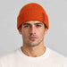 The Mountain Studio Wool Rib Beanie in Rooibos — rooibos — mens front