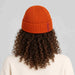 The Mountain Studio Wool Rib Beanie in Rooibos — rooibos — womens back