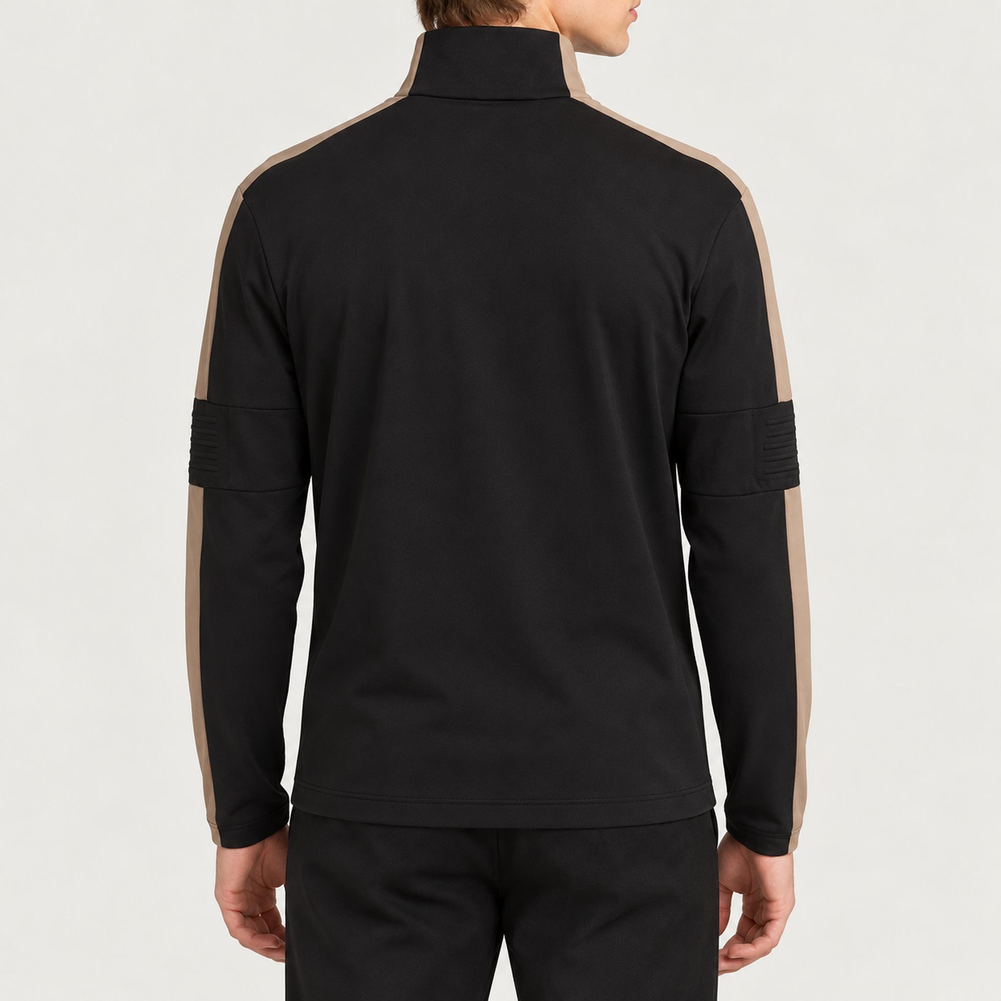 Toni Sailer mens Connor Half Zip in Habitat – model back