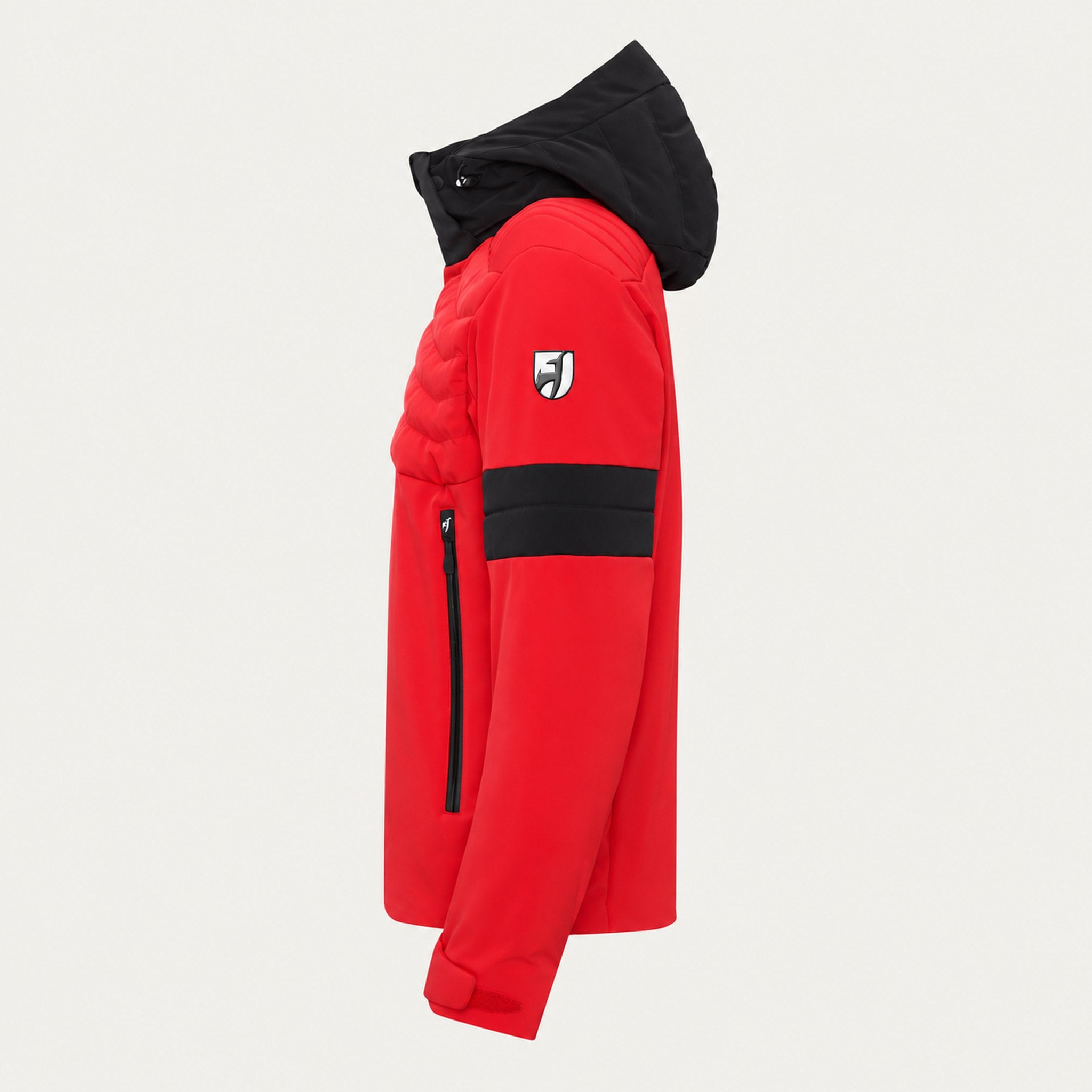 Toni Sailer mens Moritz Ski Jacket in Signal Red – side