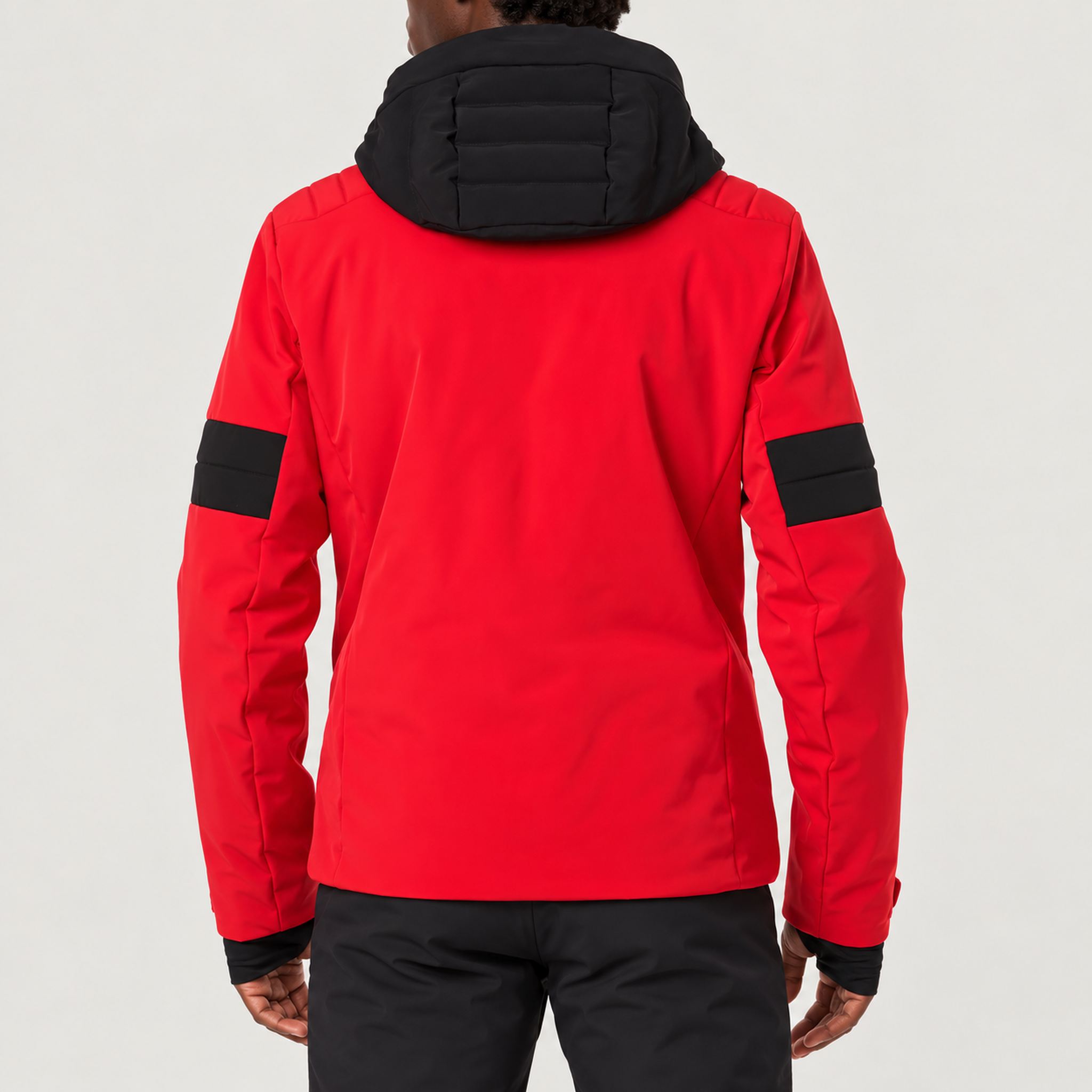 Toni Sailer mens Moritz Ski Jacket in Signal Red – model back