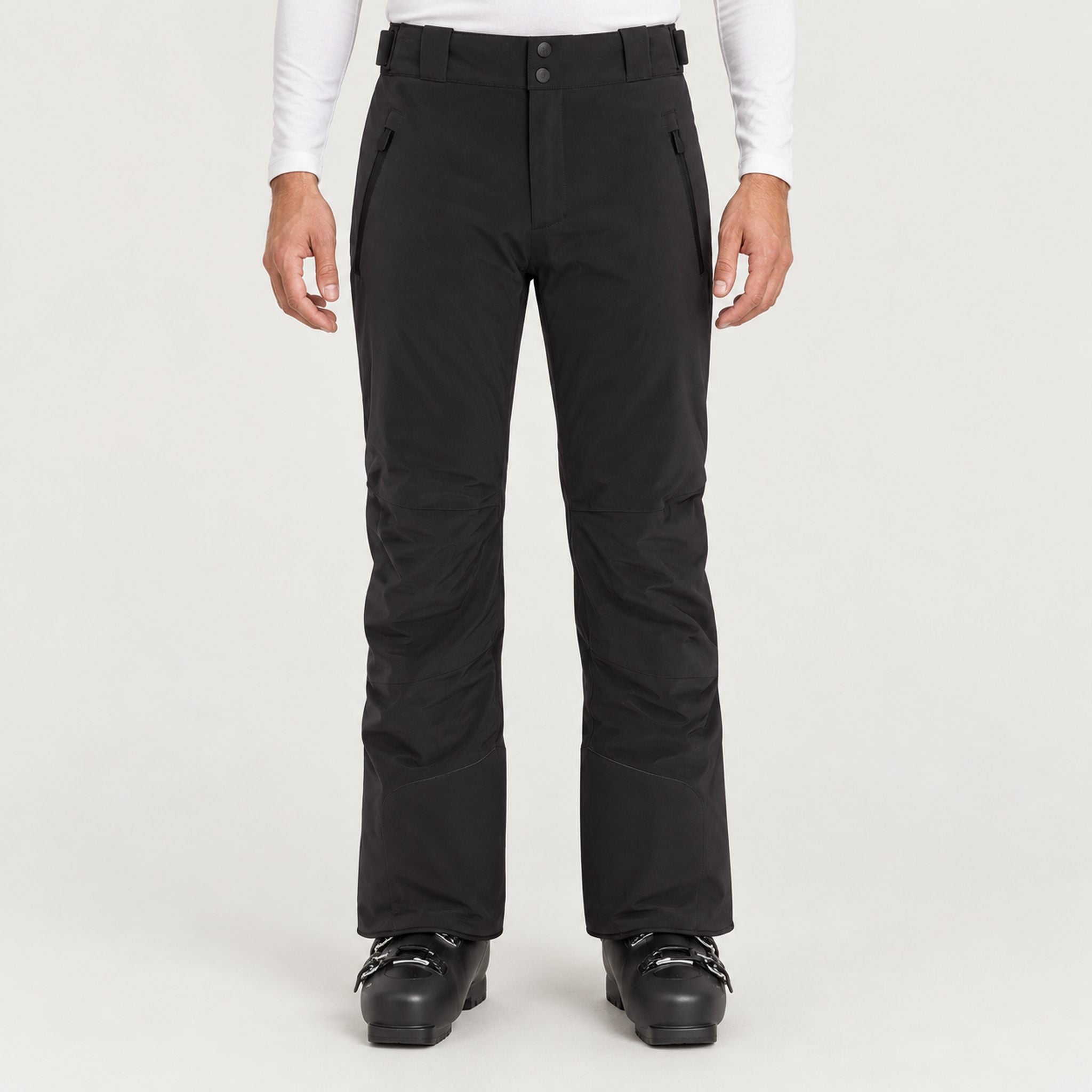 Toni Sailer mens Will Ski Pants in Black – model front