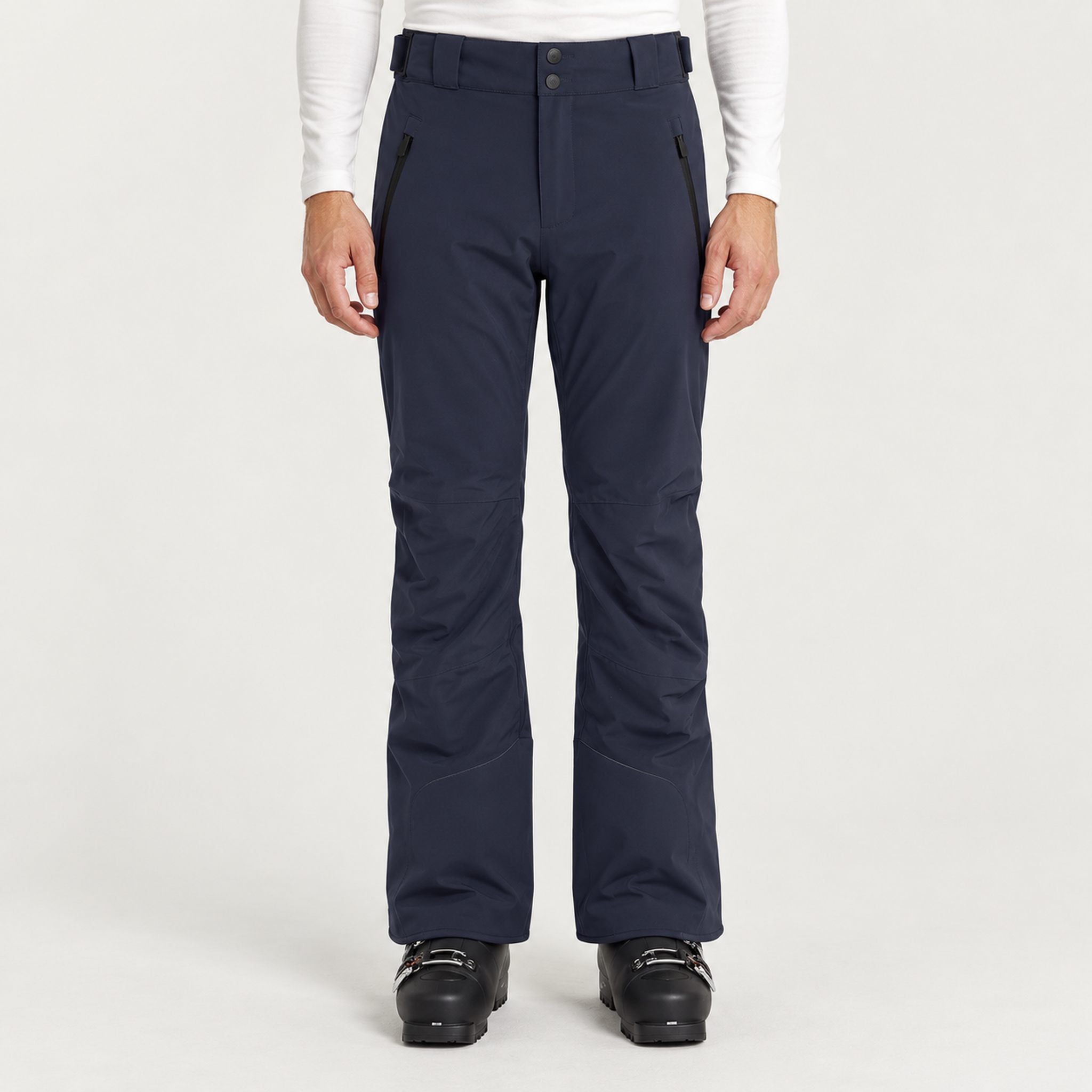 Toni Sailer mens Will Ski Pants in Midnight – model front
