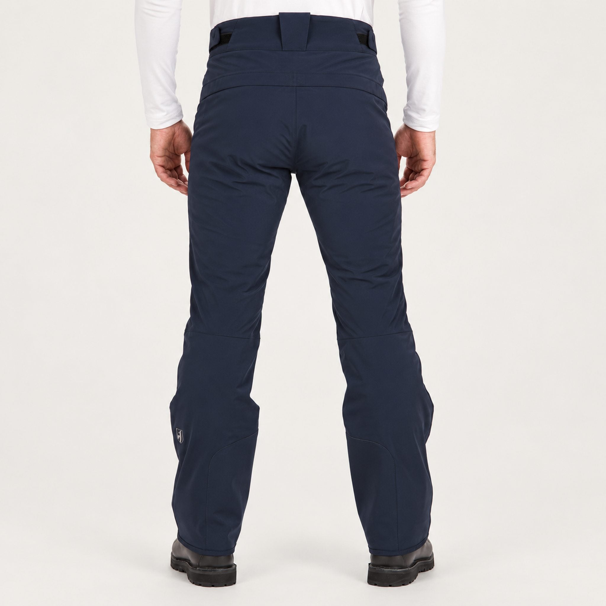 Toni Sailer mens Will Ski Pants in Midnight – model back