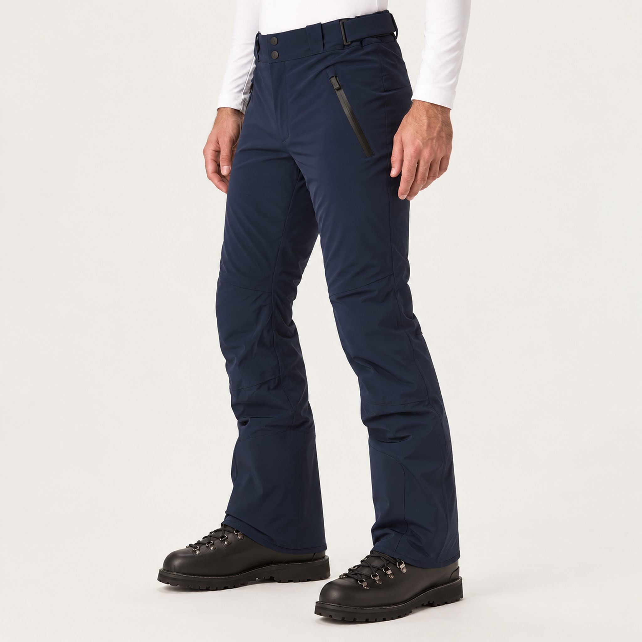 Toni Sailer mens Will Ski Pants in Midnight – model side