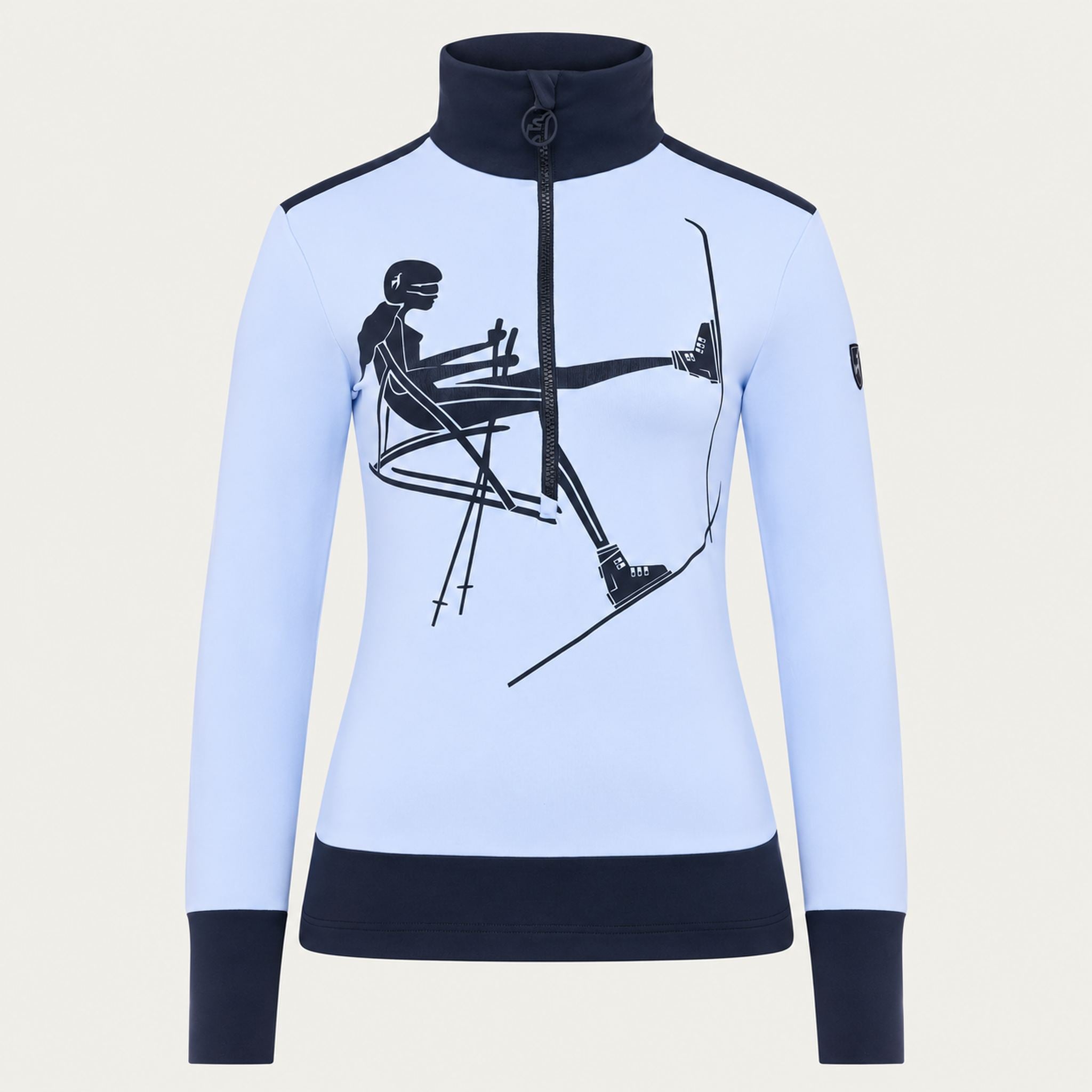Toni Sailer womens Marylou Half Zip in Blue – front