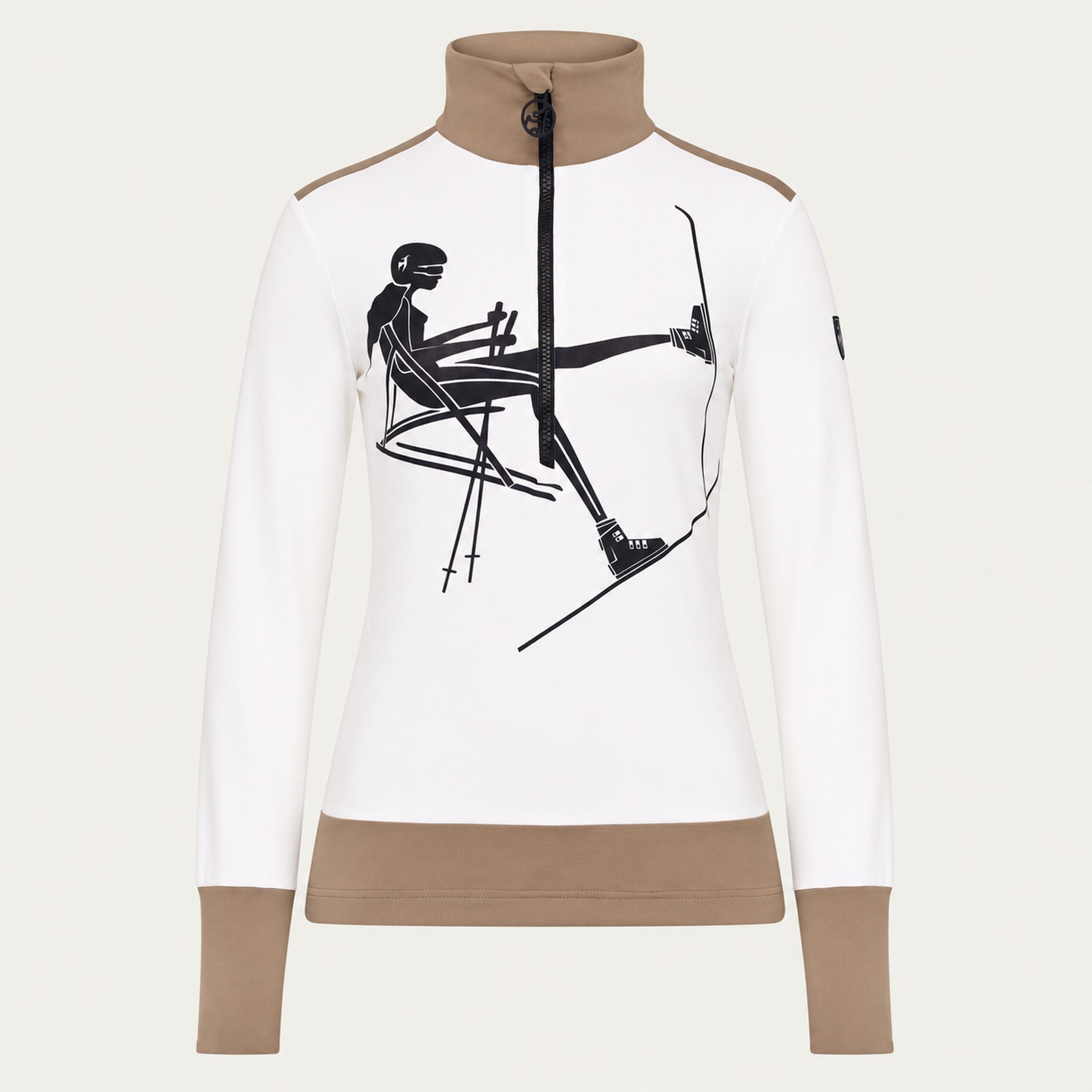 Toni Sailer womens Marylou Half Zip in White – front