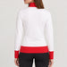 Toni Sailer womens Marylou Half Zip in White/Red – model back