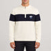 Holmenkollen Zipup Sweater in Off White — 03 model front