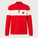 Holmenkollen Zipup Sweater in Red — 01 front