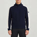 Kikut Zipup Sweater in Navy blue — 03 model front