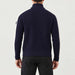 Kikut Zipup Sweater in Navy blue — 04 model back