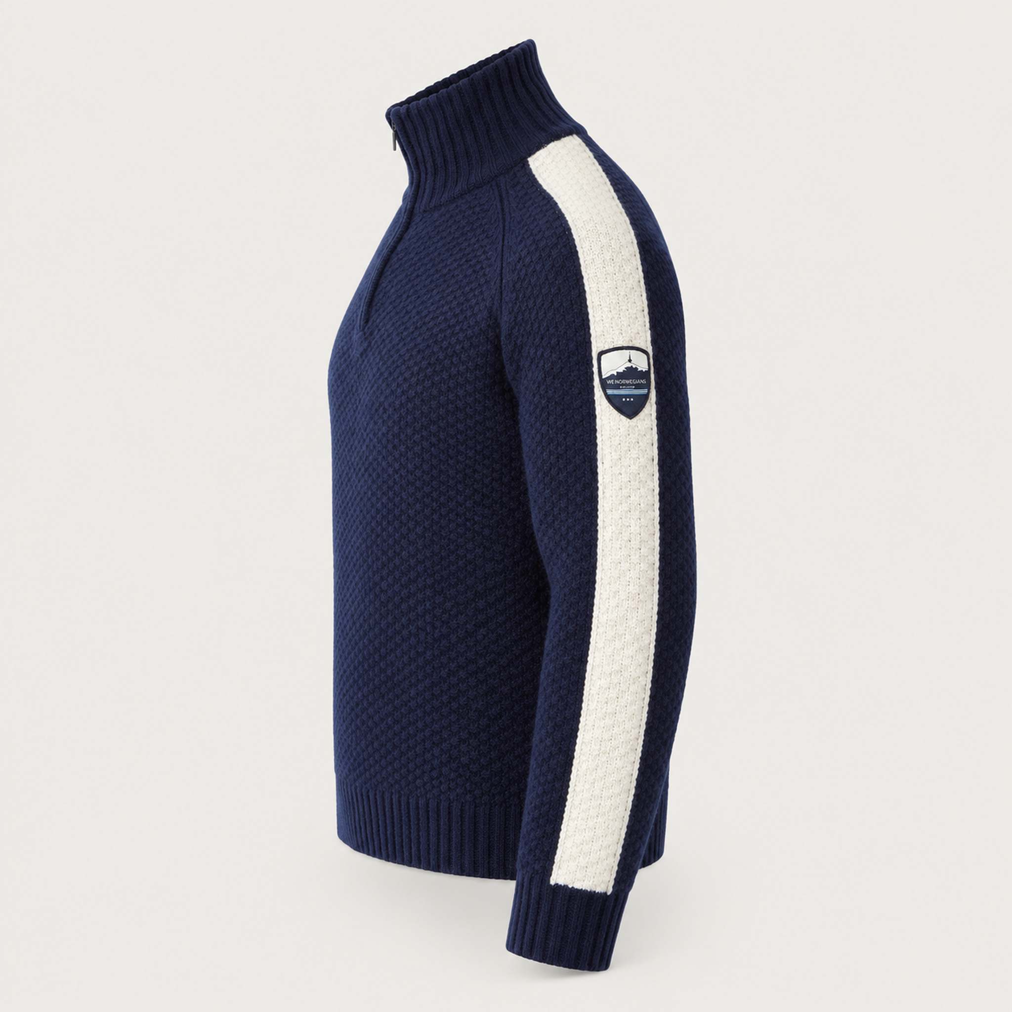 Kikut Zipup Sweater in Navy blue — 06 side