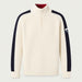 Kikut Zipup Sweater in Off White — 01 front