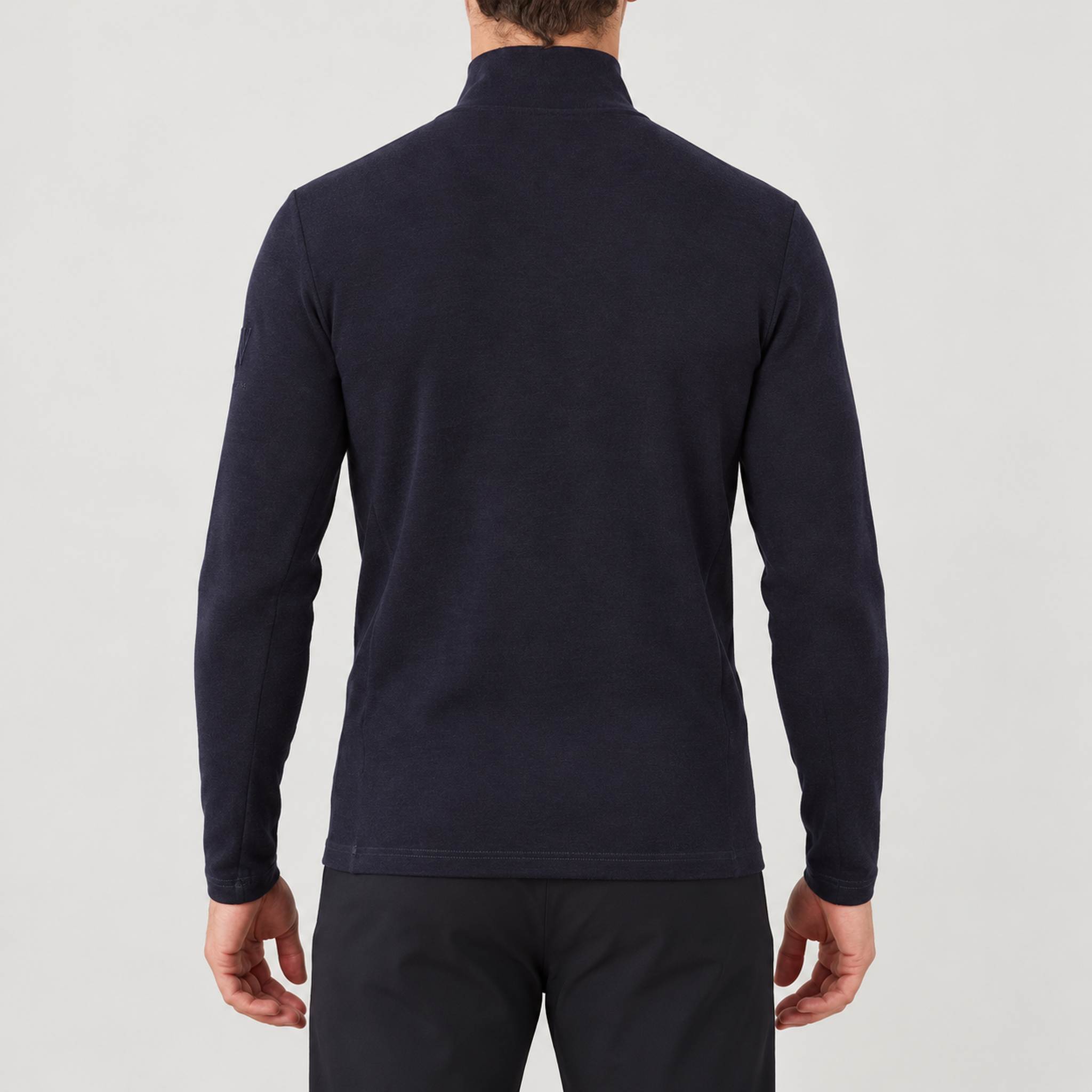 Ski Zipup Sweater in Flag — 04 model back