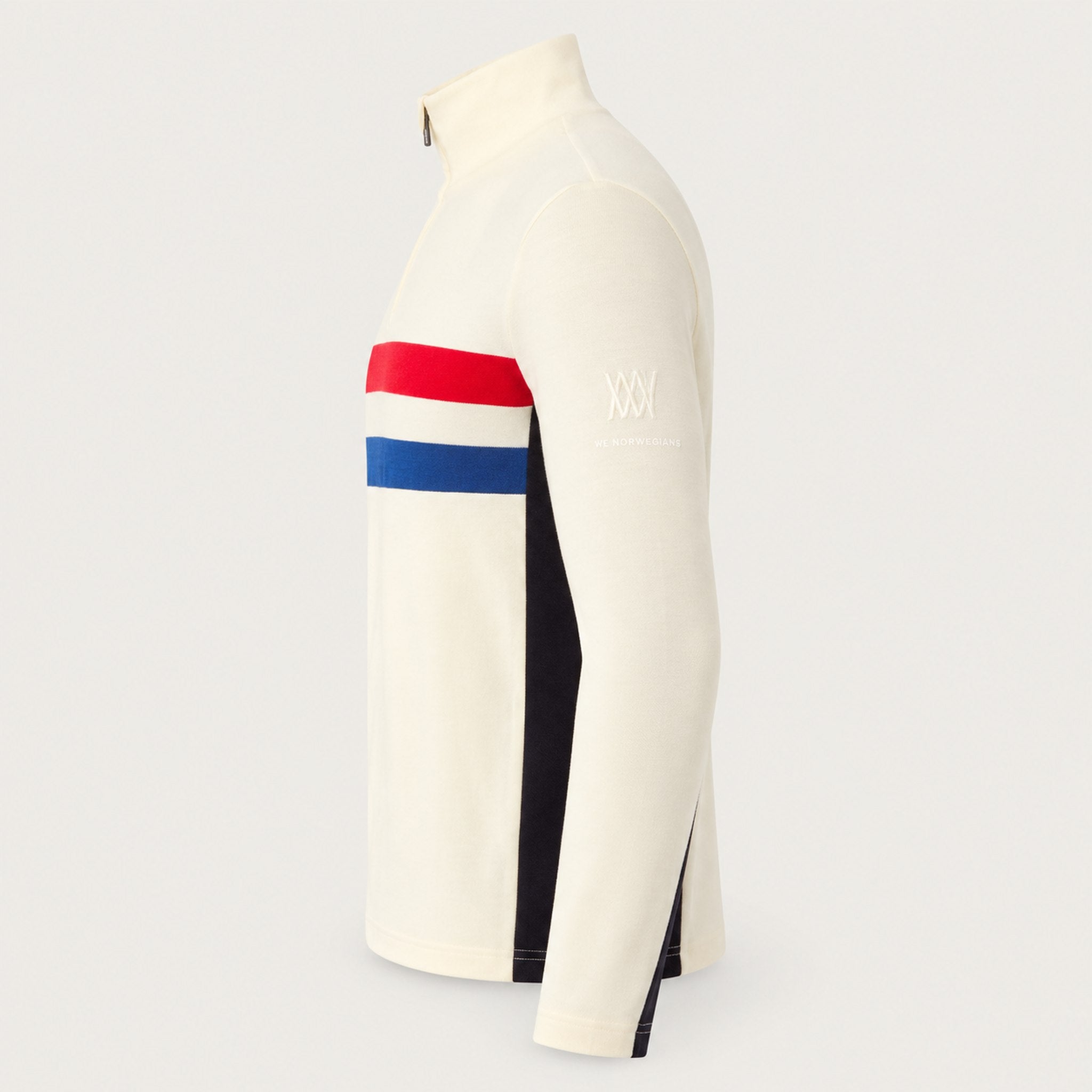 Ski Zipup Sweater in Off White — 06 side
