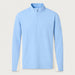 Voss Zipup Sweater in Light blue — 01 front