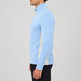 Voss Zipup Sweater in Light blue — 05 model side
