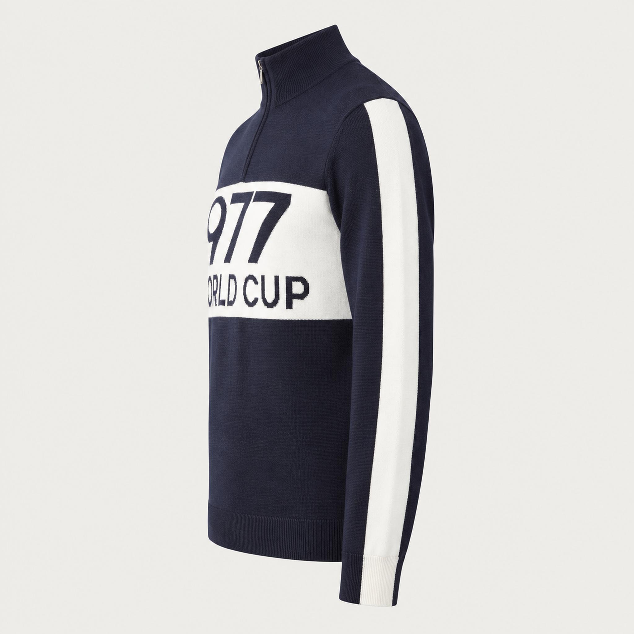 World Cup Sweater in Dark Blue — 06 side