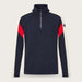 Zermatt Zipup Sweater in Flag — 01 front