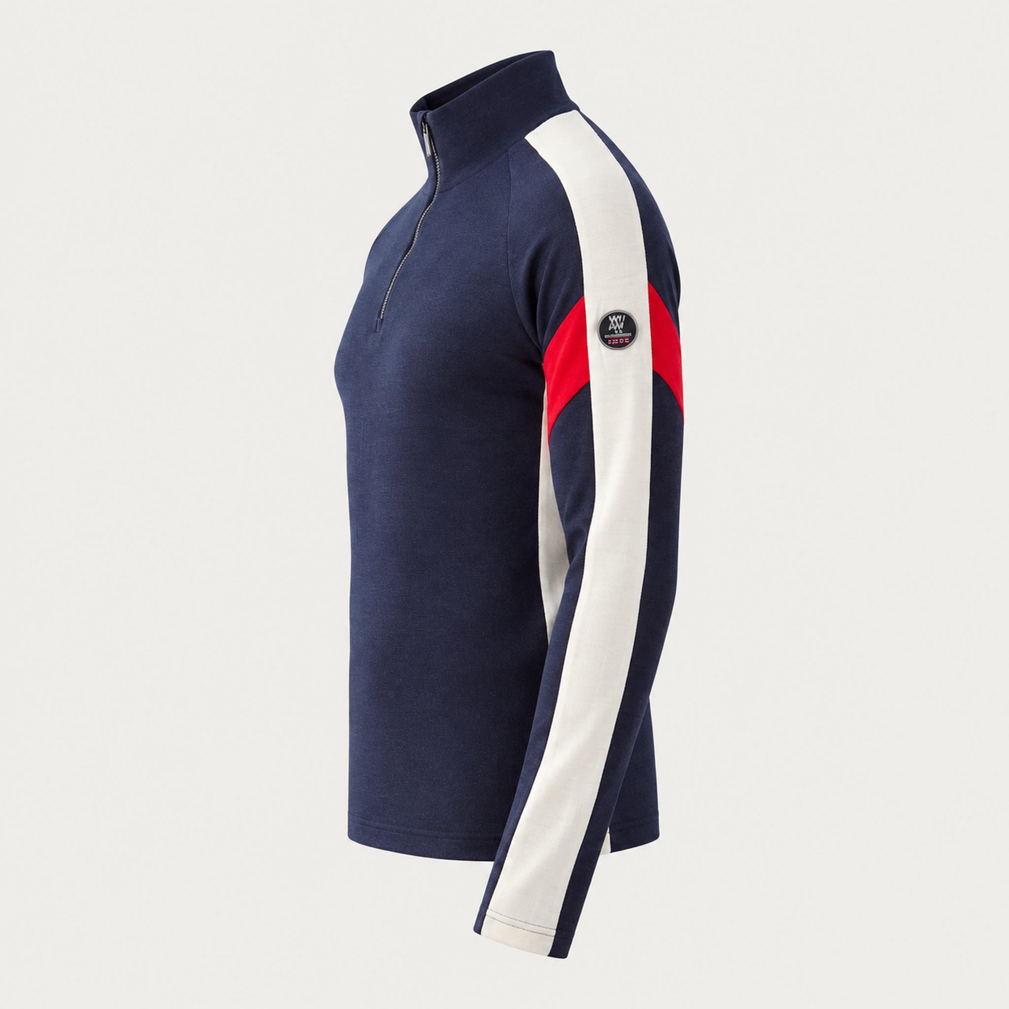 Zermatt Zipup Sweater in Flag — 06 side
