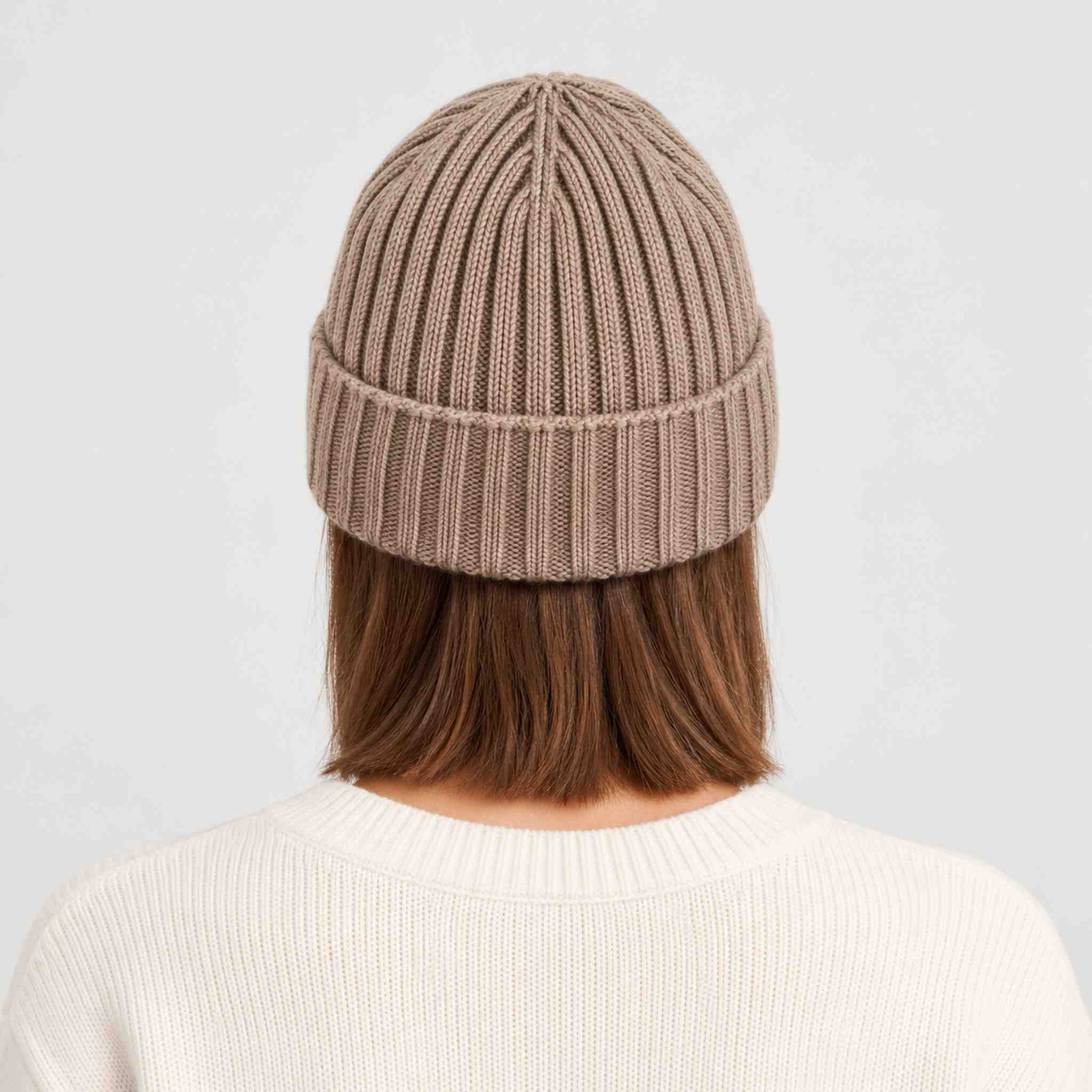 Geilo Beanie in Beige — 07 womens back
