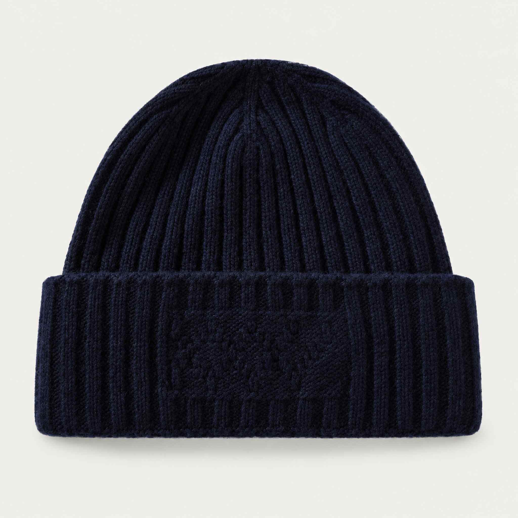 Geilo Beanie in Navy blue — 01 front