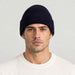 Geilo Beanie in Navy blue — 03 mens front