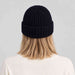 Geilo Beanie in Navy blue — 07 womens back