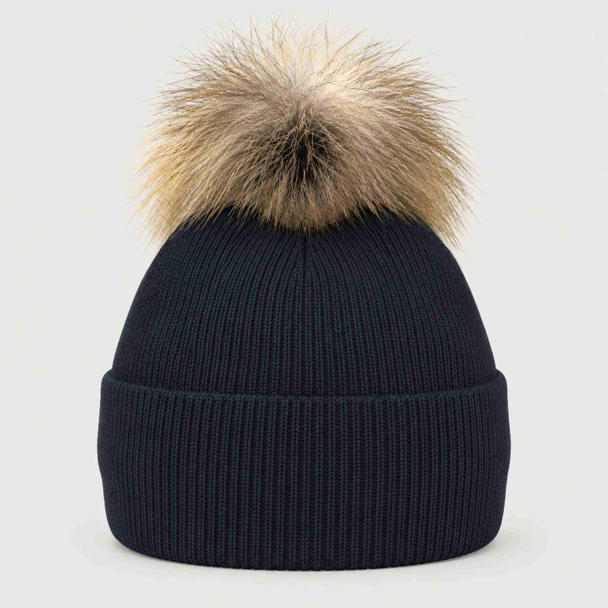 Geilo Pompom Beanie in Navy blue — 02 back