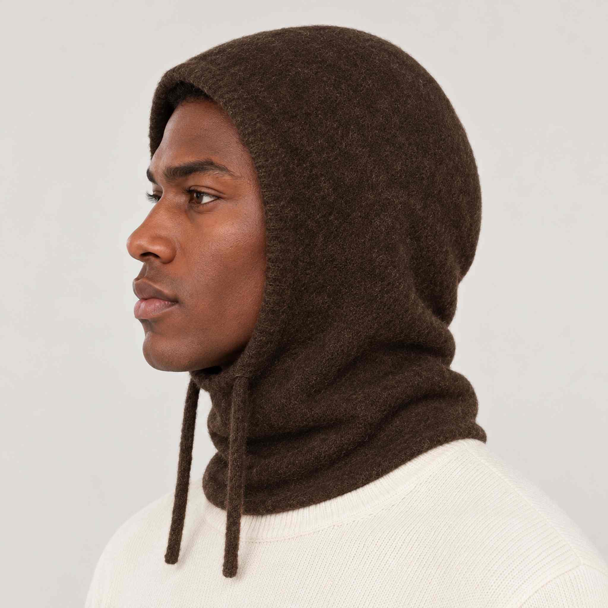 Norefjell Hood in Brown — 05 mens side