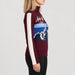 Afterski Sweater in Burgundy — 05 model side