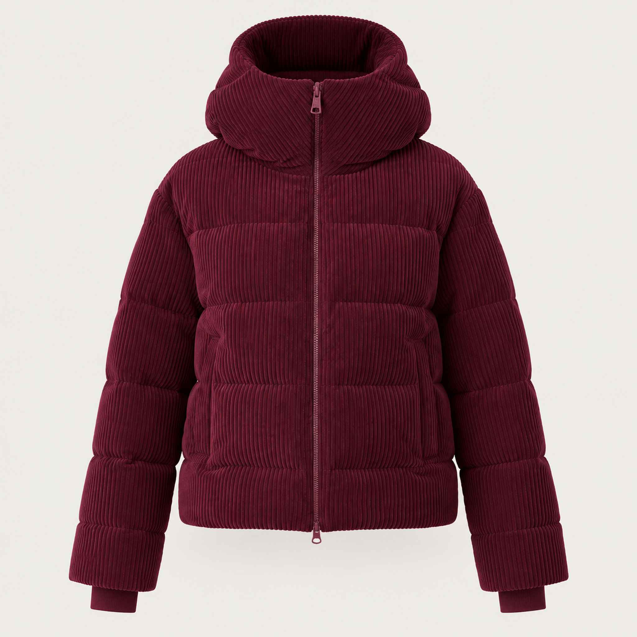 Britt Ski Jacket in Burgundy — 01 front