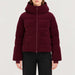 Britt Ski Jacket in Burgundy — 03 model front