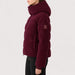Britt Ski Jacket in Burgundy — 05 model side