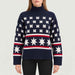 EMU Sweater in Navy blue — 03 model front