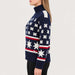 EMU Sweater in Navy blue — 05 model side