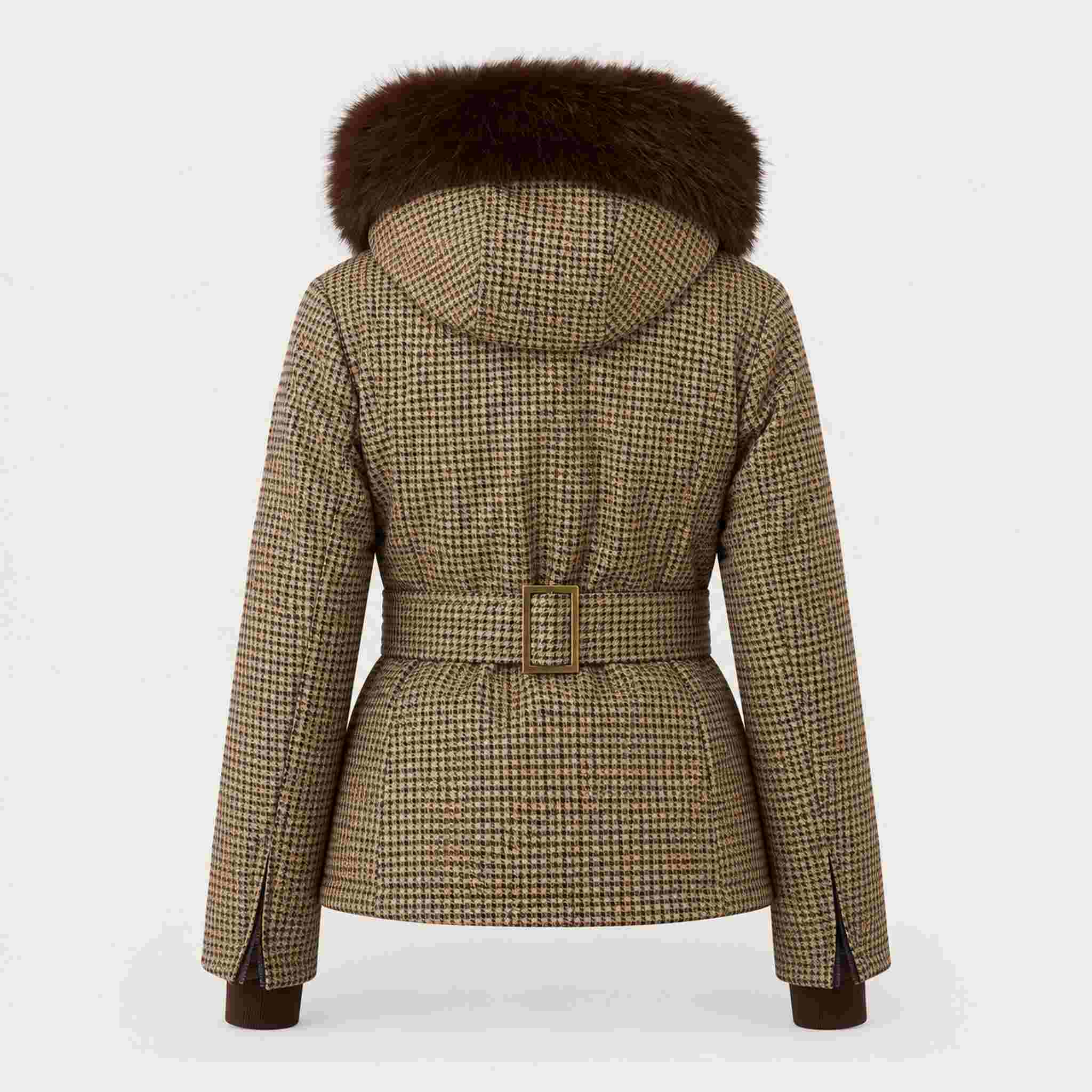 Glenshee Tailored Ski Jacket in Brown — 02 back