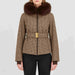Glenshee Tailored Ski Jacket in Brown — 03 model front