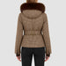 Glenshee Tailored Ski Jacket in Brown — 04 model back